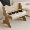 Load image into Gallery viewer, Wooden Children's Mini Piano Electronic Keyboard